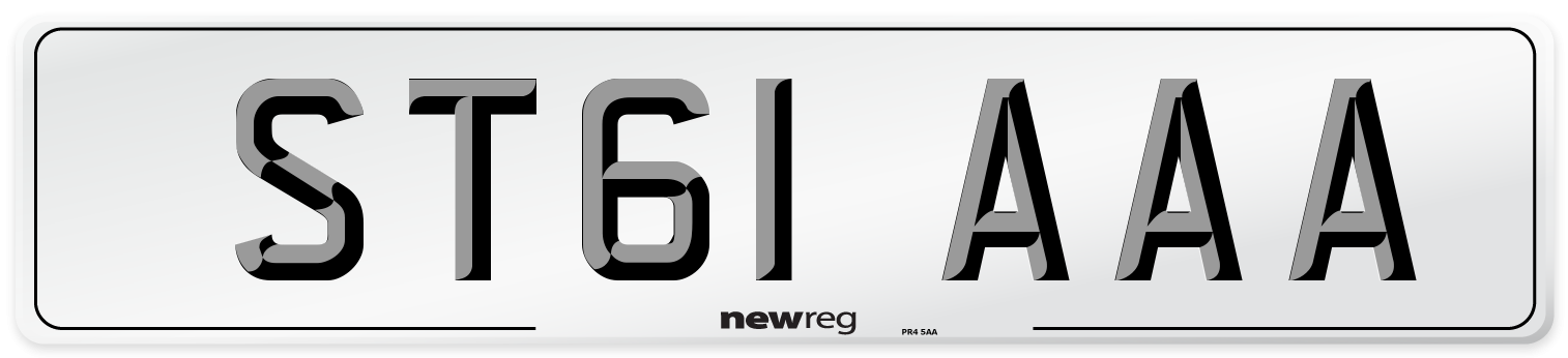 ST61 AAA Number Plate from New Reg